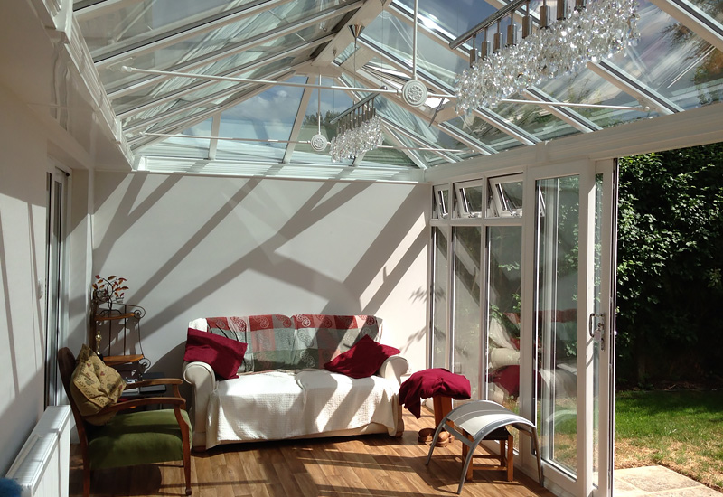 Internal image of Edwardian conservatory in Essex